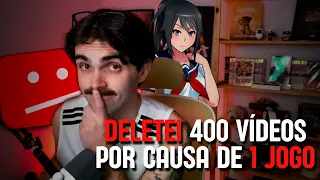 Deletei 400 vídeos do meu canal!