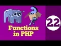 22-Functions in PHP Hindi How to create function in PHP
