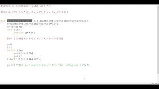 Trapezoidal Rule and Sympsons Rule - Python Program