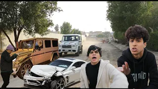 سويت حادث امشي     وصعدين وياي اخواني الصغار تحشيش انور المحيوي دندنها