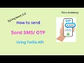 Send OTP SMS using Spring boot 3 0 Thiru Academy