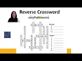 Reverse Crossword