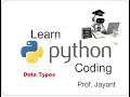 Learn Python Coding - Data Types
