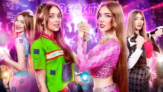 الفتاة الغنية ضد الفقيرة في مسابقة ملكة الجمال من سيفوز بمسابقة التغيير الأكثر روعة في المدرسة 