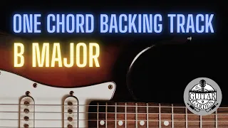 one chord backing track in b major