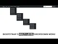 Bootstrap 5 Multi-level Dropdown Menu Responsive Dropdown Menu
