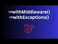 Laravel 11 Middleware and Exceptions in php