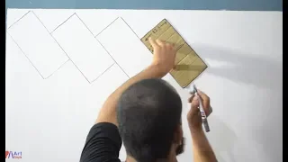 بقطعة كرتون اصنع بنفسك ديكور ثري دي جميل Black And White Spray Pattern 