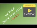 LabVIEW Delete From Array - Basics