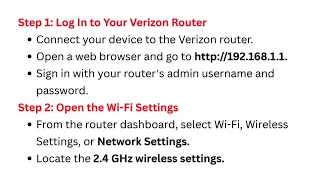 How To Enable 2 4 GHz On A Verizon Router - Split SSIDs Smart Connect Off