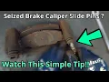 Stuck Caliper Slide Pin A Quick Brake Service Tip - How To DIY