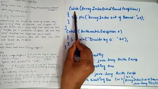 Nested try statements