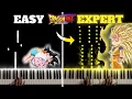 Lagu Dragon Ball DAIMA OP - Jaka Jaan (ジャカ☆ジャ～ン) | EASY to EXPERT (Piano)