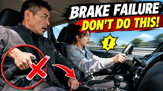 Brake Failure at Highway Speed? NEVER Do This! #car #automobile #carknowledge #driving