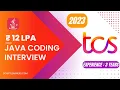 TCS Digital Coding Interview Questions TCS Interview 2023 CTC 12 LPA Java Interview Questions