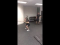 California based Jockey Flavien Prat training with Physical Therapist