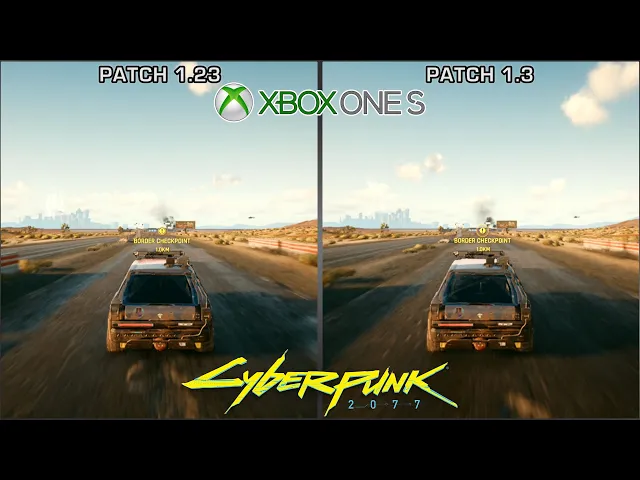 Cyberpunk 2077 - Xbox One S Patch 1.23 vs Patch 1.3 - Performance Comparison