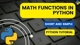 Math Functions in Python Python Tutorials Python for beginners