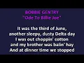 Bobbie Gentry   Ode To Billy Joe