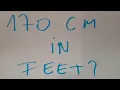 170 cm in feet