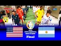 PES 2021 - USA vs ARGENTINA - Final Copa America 2021 - Gameplay (Shock)