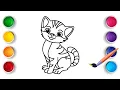 Cat Coloring Pages for Kids Educational Coloring s