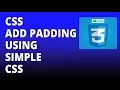 CSS padding using simple CSS - Cascading Style Sheets Tutorial