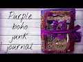 Purple boho junk journal flip through boho needs