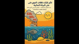 تأثير الغازات على البيئة المائية العلوم المتكاملة اولي ثانوي ترم اول 2026 