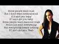 Alicia Keys - If I Ain't Got You - Lyrics