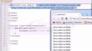 JavaScript Tutorial - for Loop
