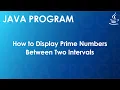 Java Program to Display Prime Numbers Between Two Intervals Java Examples