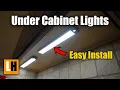 LED Motion Sensor Cabinet Closet Lights - Easy Install Rechargeable Battery