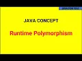 java runtime polymorphism java for you