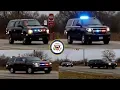United States Vice President s Motorcade In Ann Arbor Michigan - Escorted By Local Police