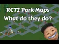 How do Park Maps work in Rollercoaster Tycoon 2