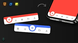 Creative Curved Menu with Animations No images HTML CSS JS