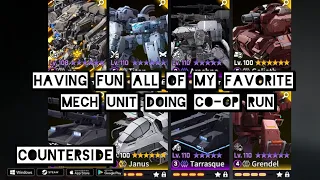 Full MECH Team Just having Fun doing Co-op Mode CounterSide Global