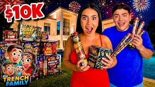 We Crashed THE TRENCH FAMILY’S Mansion With $10,000+ of Fireworks! On 4th of July! 
