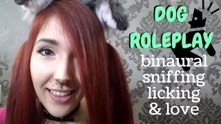 ruff asmr dog roleplay binaural sniffing u0026 licking sounds