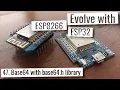 ESP32 ESP8266 - Base64 with base64 h library