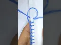 Basic Border lace hand embroidery sewing tutorial