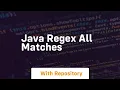 java regex all matches