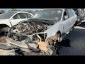 Destroyed 2005 Subaru Legacy Wagon at Pick N Pull Yard