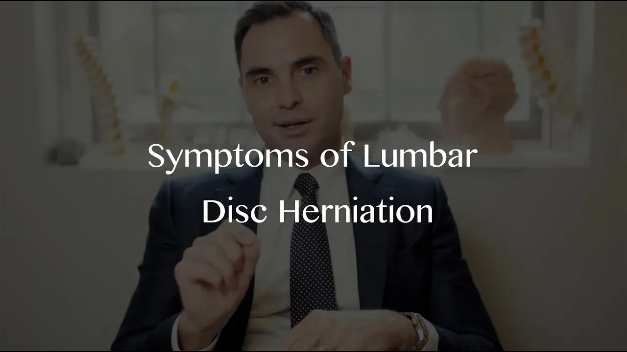 Dr. Ebraheim's educational animated video describes low back pain. Lumbar disc herniation. Sometimes. 