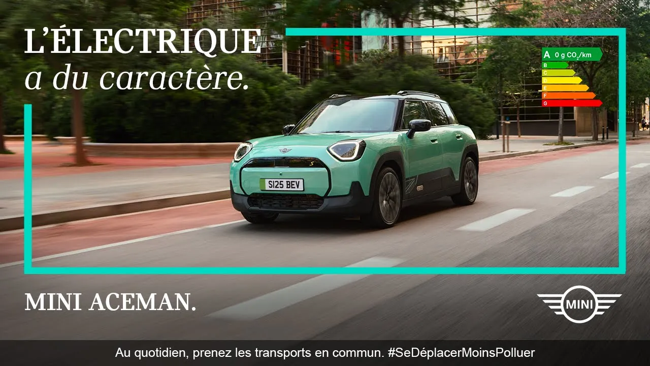 MINI France — MINI Aceman — 100% électrique (YouTube video ad)