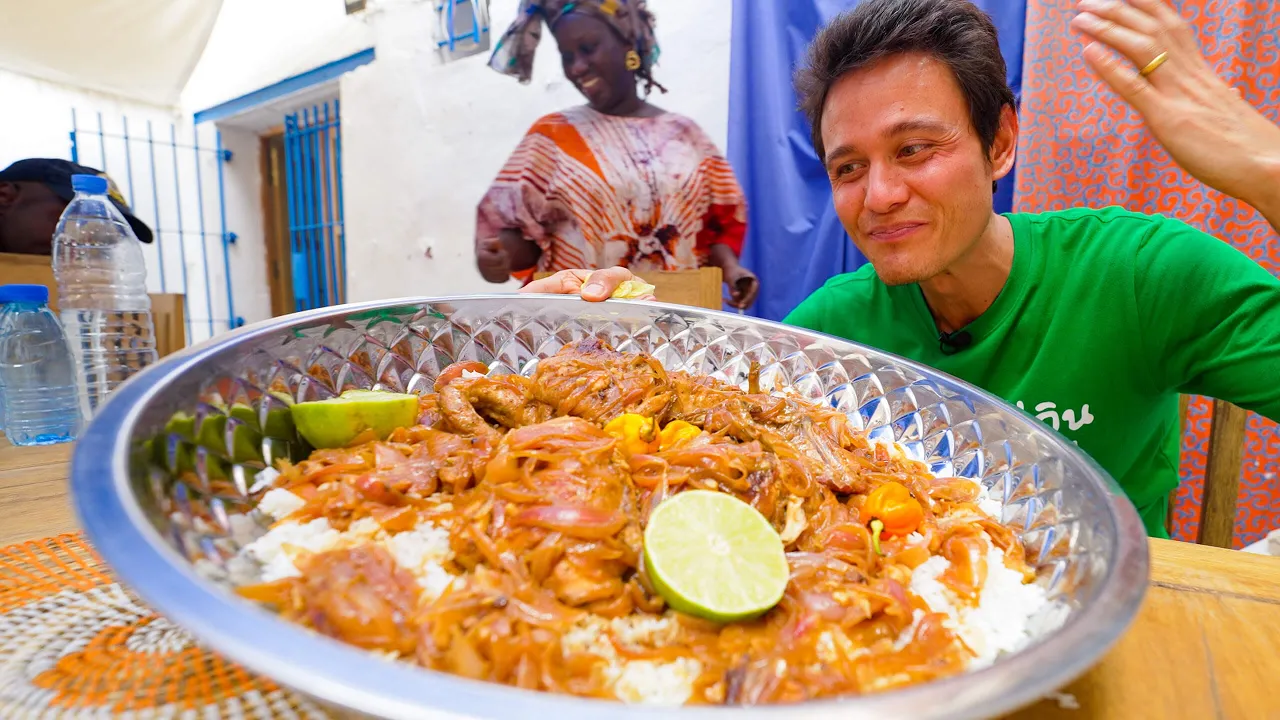 Whole Chicken + 10 Onions!! FOOD IN AFRICA - Senegals Unbelievable Chicken Yassa!!