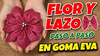 Decoración con Goma Eva: Flor y Moño de lujo paso a paso