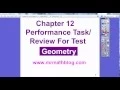 Review For Test Chapter 12 - Geometry