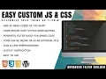 WordPress Easy Custom JS CSS Plugin Showcase